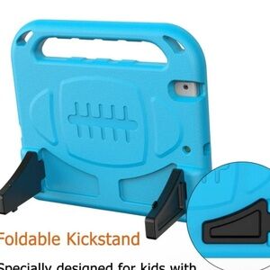 Blue Tablet Case with Foldable Kickstand